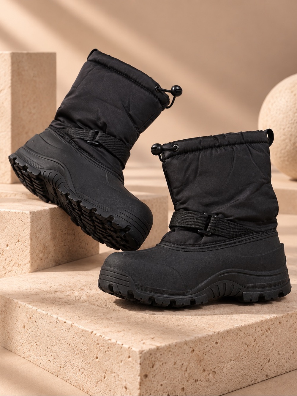 Northside Black Insulated Waterproof Winter Snow Boots Size 4